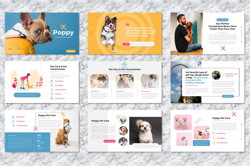 poppy-pet-care-powerpoint-templates