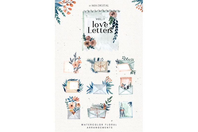love-letters-mail-clipart-watercolor-floral-envelope-clip-arts-vol-1