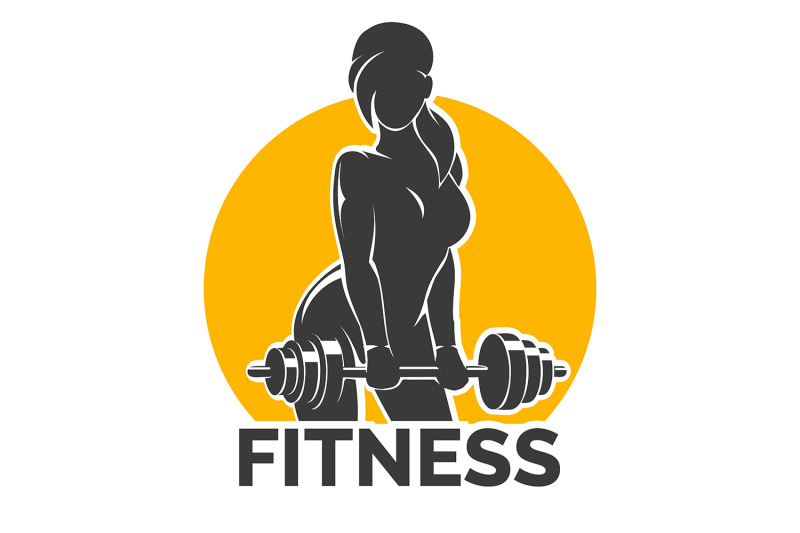 fitness-emblem-presenting-training-girl-with-barbell