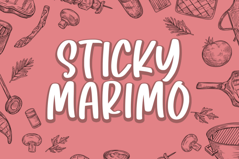 sticky-marimo-font