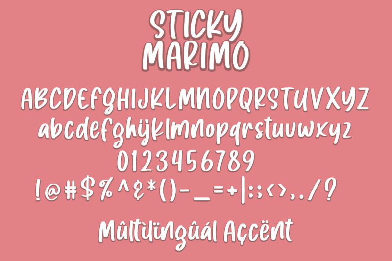 sticky-marimo-font