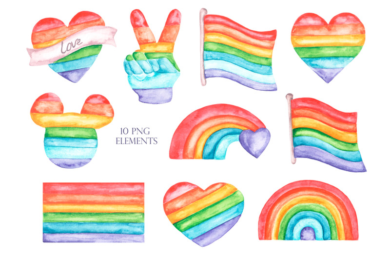 lgbt-clipart-watercolor-clipart-love-is-love-watercolor-rainbow-flag