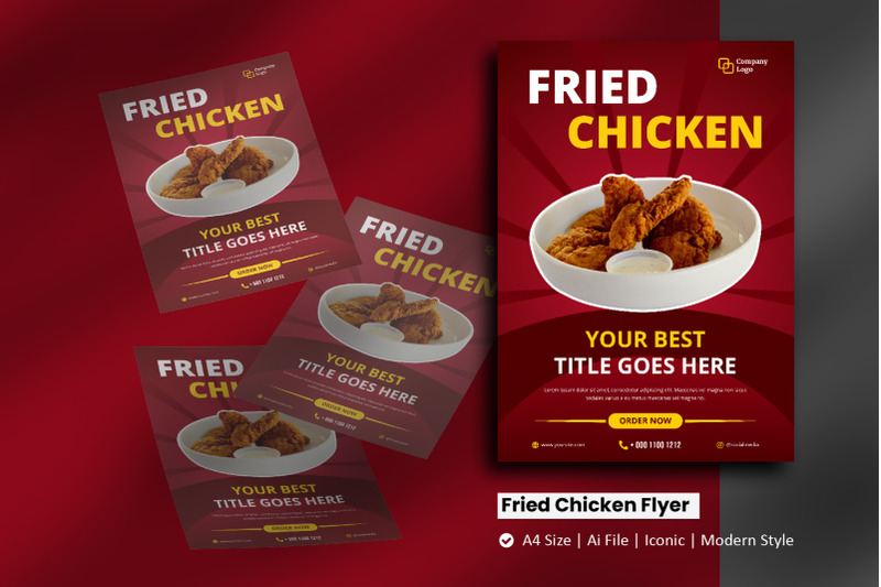 fried-chicken-flyer-brochure-template