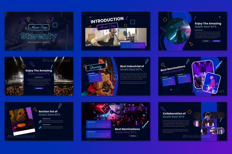 9twenty-music-industrial-powerpoint-template