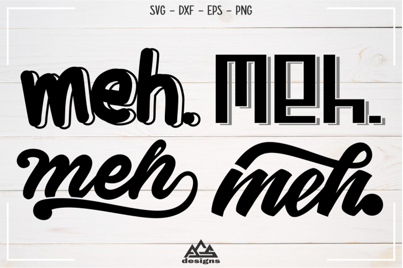 meh-typography-svg-png