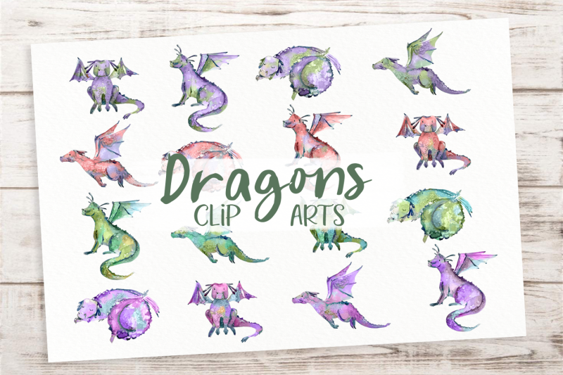 cute-colored-dragons-clip-art-set
