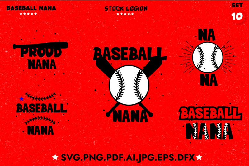 10-baseball-nana-svg-bundle