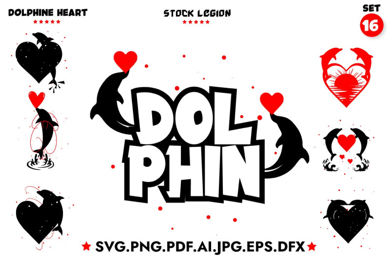 16-dolphin-heart-svg-bundle