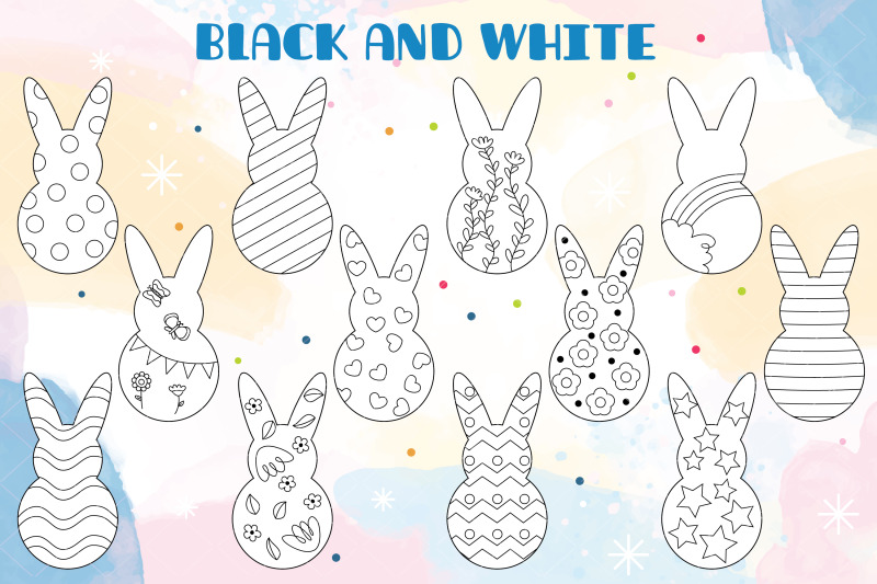 easter-bunny-and-eggs-doodles-decorated-heart-flower-polka-dots