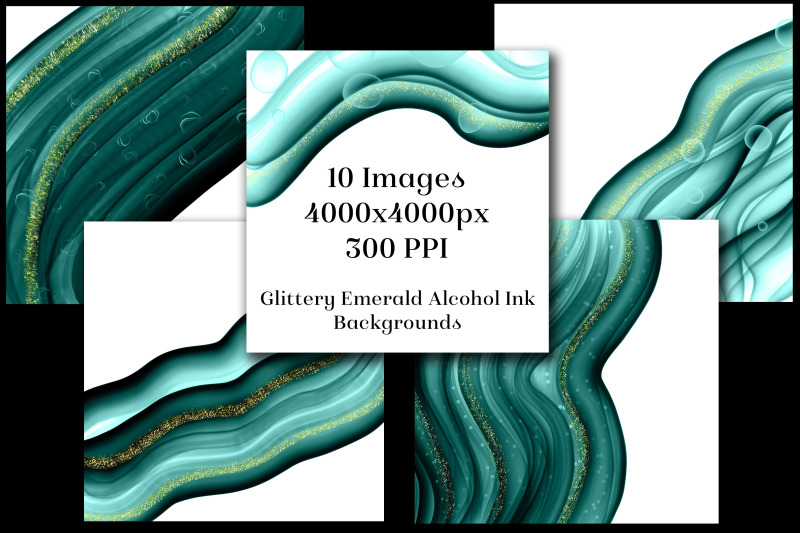 glittery-emerald-alcohol-ink-backgrounds-10-image-set