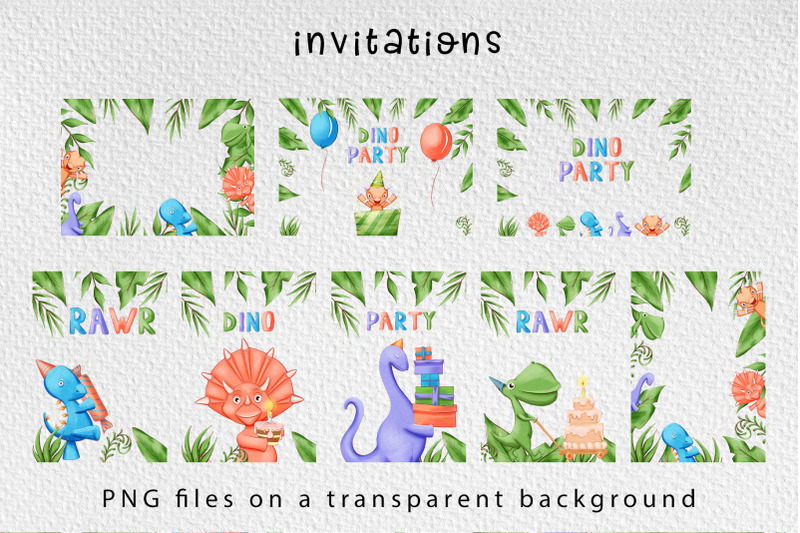 cute-dinosaur-party-digital-clipart-100-hand-drawn