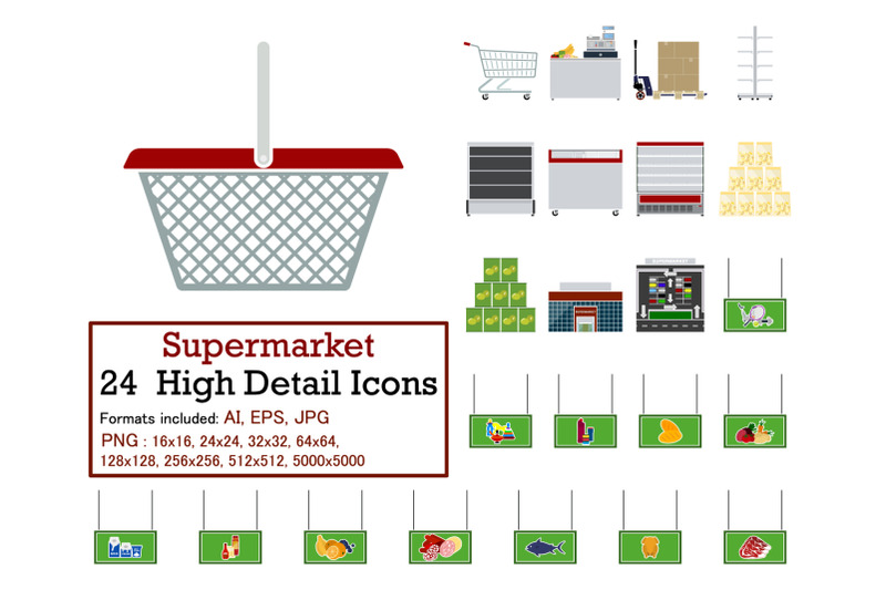 supermarket-icon-set