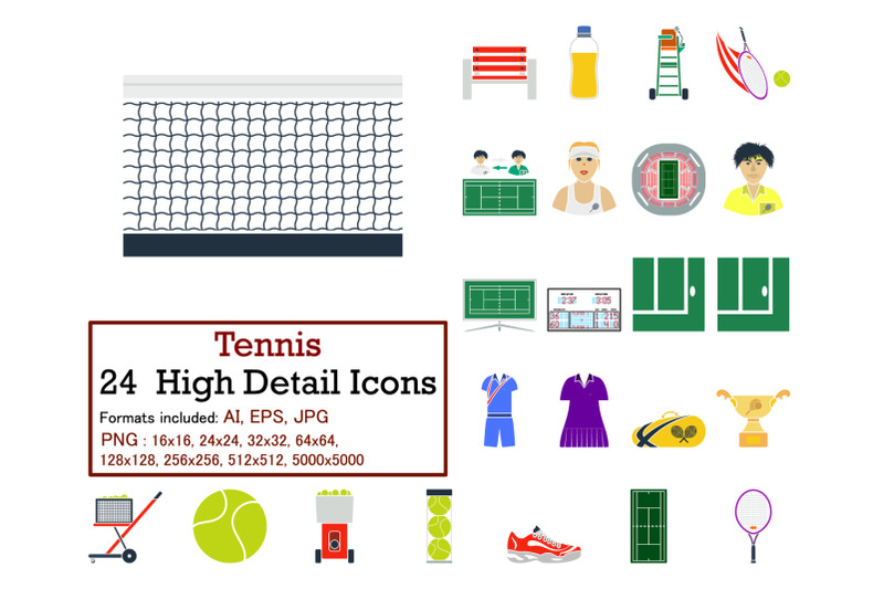 tennis-icon-set