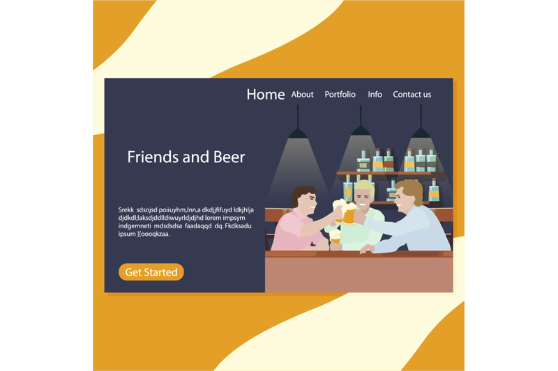 friends-and-beer-landing-page-pub-illustration-beer-party