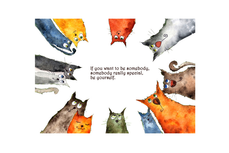 watercolor-illustration-curious-cats