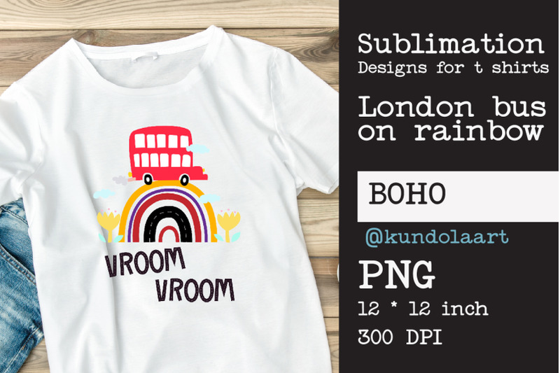 london-bus-on-rainbow-png-sublimation