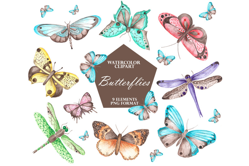 butterflies-and-dragonflies-watercolor-clipart-insects-clipart