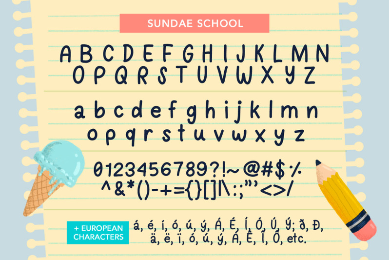 sundae-school-font