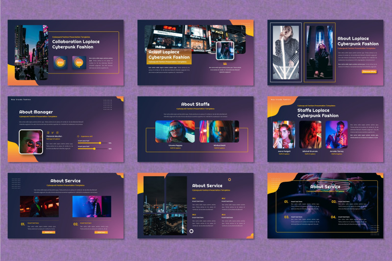 loplace-cyberpunk-fashion-googleslide-templates