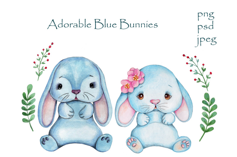adorable-blue-bunny-rabbits
