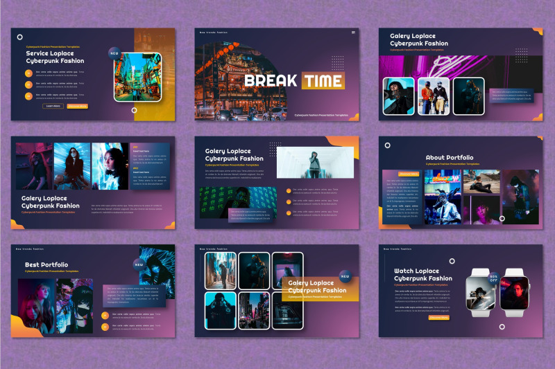 loplace-cyberpunk-fashion-powerpoint-templates