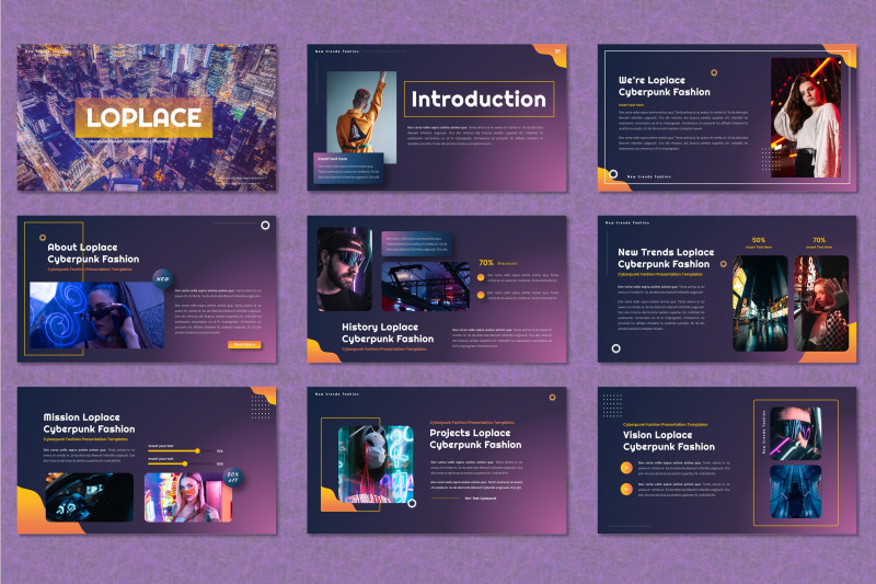 loplace-cyberpunk-fashion-powerpoint-templates