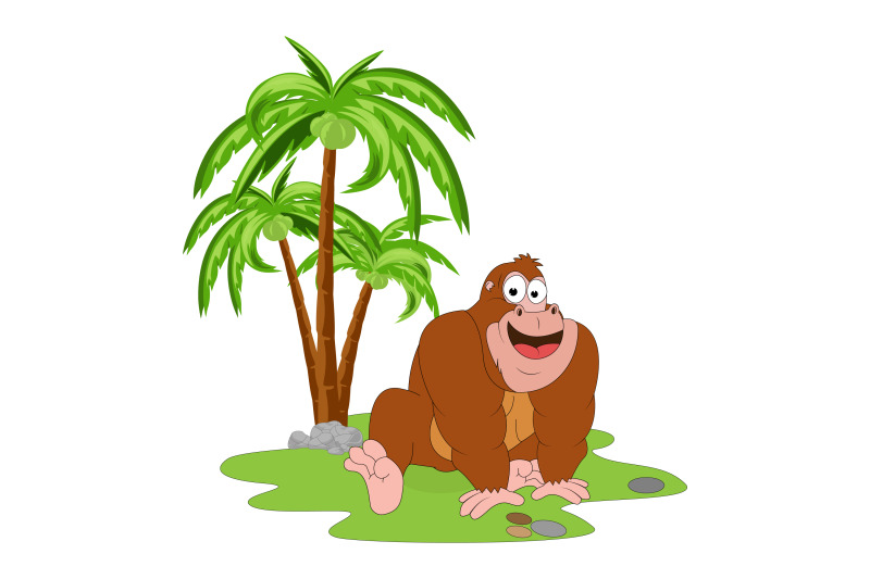 cute-gorilla-animal-cartoon