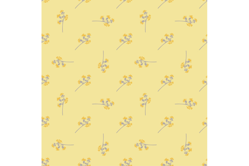 hand-drawn-bloom-grey-branches-with-yellow-flowers-floral-seamless-pa