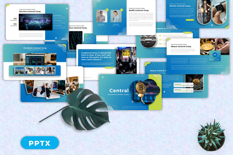 central-cryptocurrency-powerpoint-templates