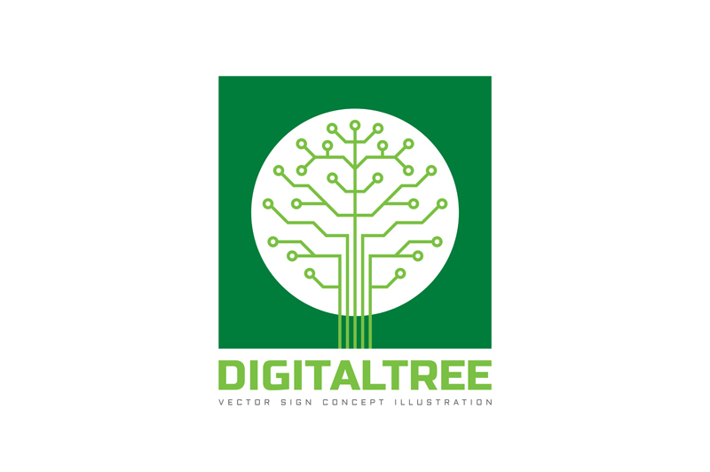 digital-tree-electronic-chip-logo