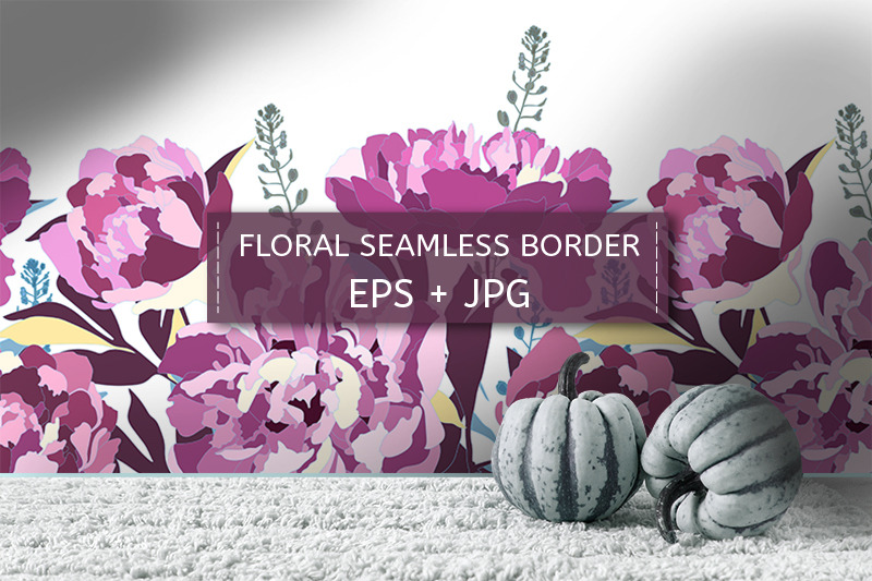 purple-peonies-seamless-border
