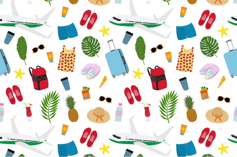 summer-pattern-travel-pattern-tourism-pattern-summer-svg