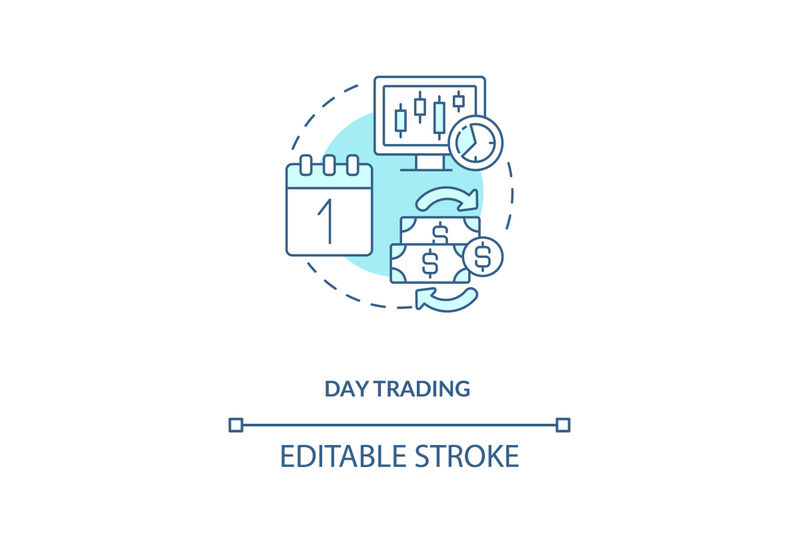 day-trading-concept-icon