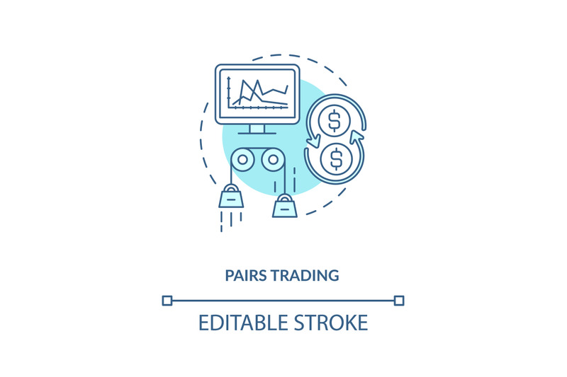 pairs-trading-concept-icon