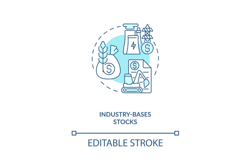 industry-based-stocks-concept-icon