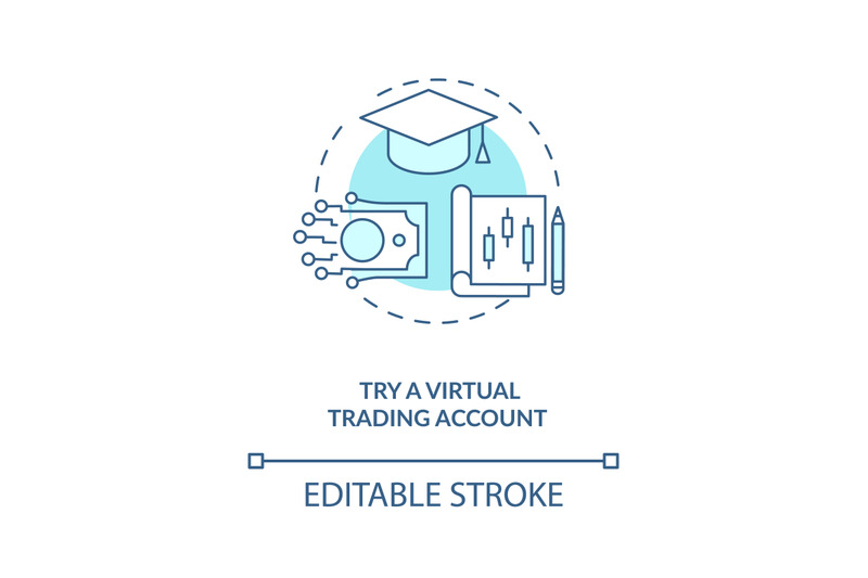trying-virtual-trading-account-concept-icon