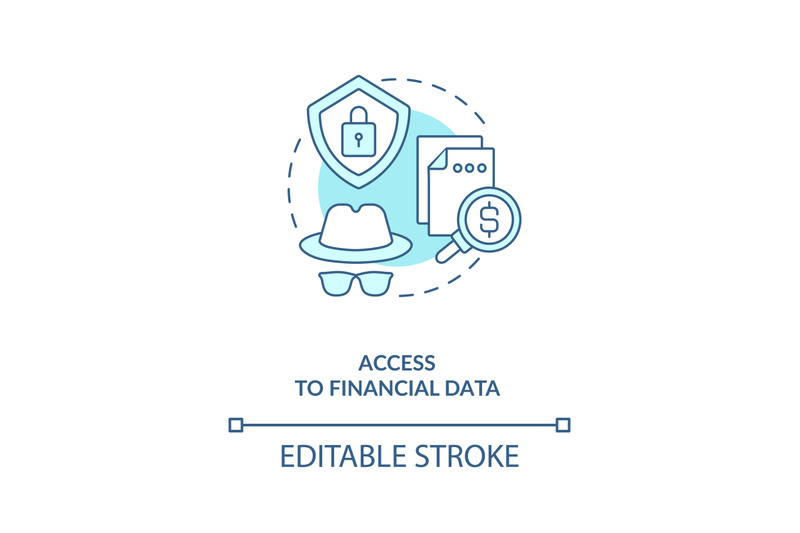 access-to-financial-data-concept-icon