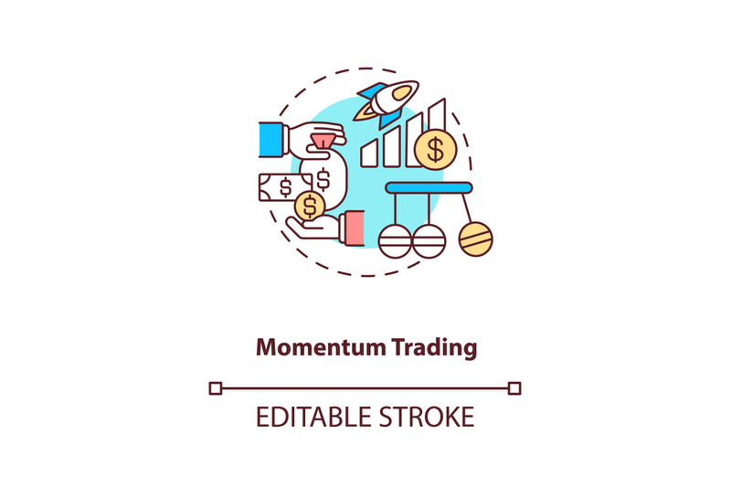 momentum-trading-concept-icon