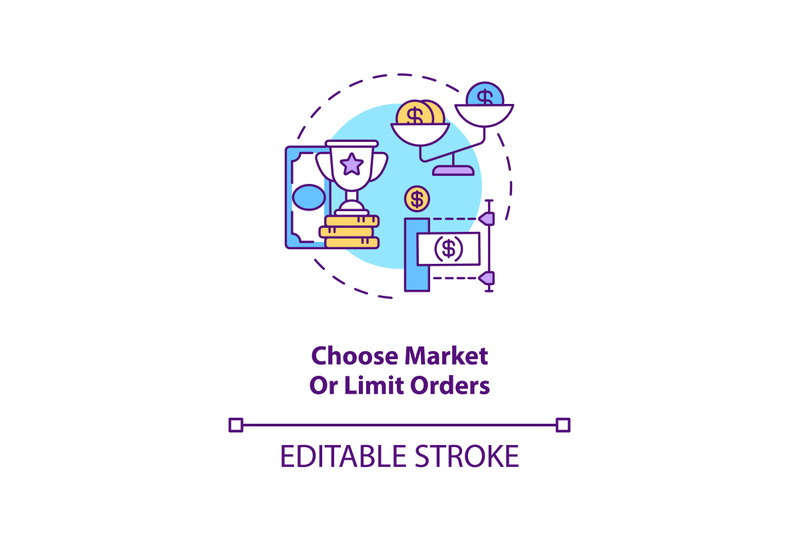 choosing-market-and-limit-orders-concept-icon
