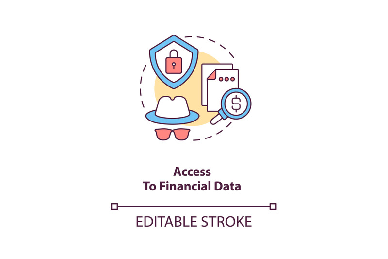 access-to-financial-data-concept-icon