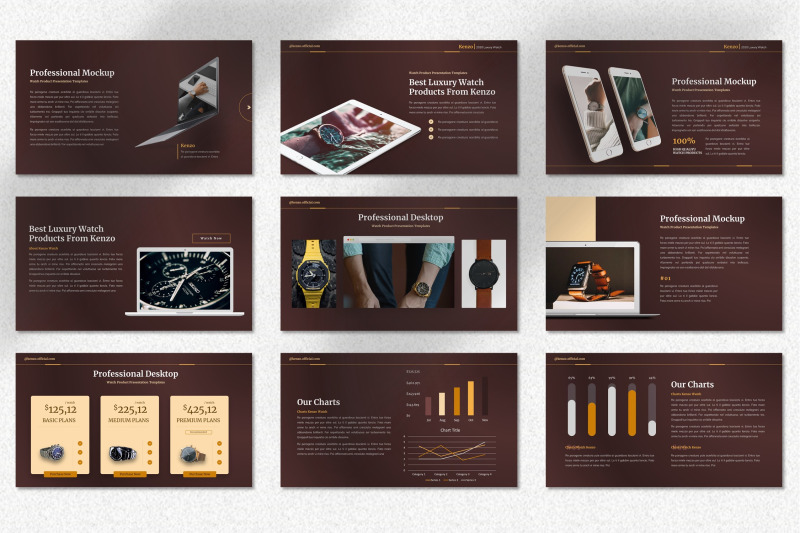 kenzo-watch-product-powerpoint-template