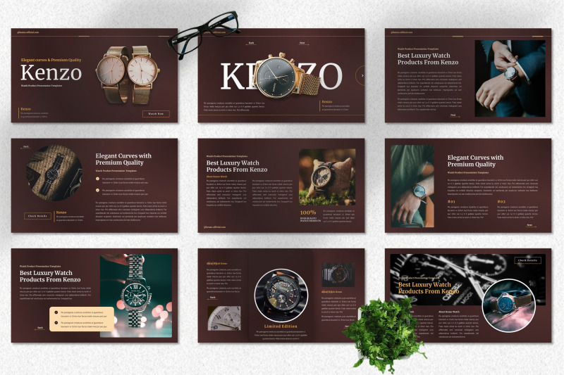 kenzo-watch-product-powerpoint-template