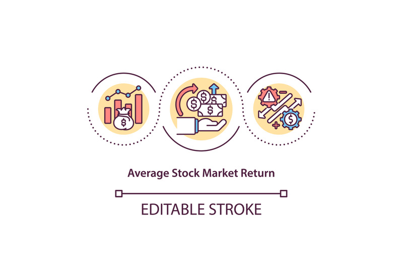 average-stock-market-return-concept-icon