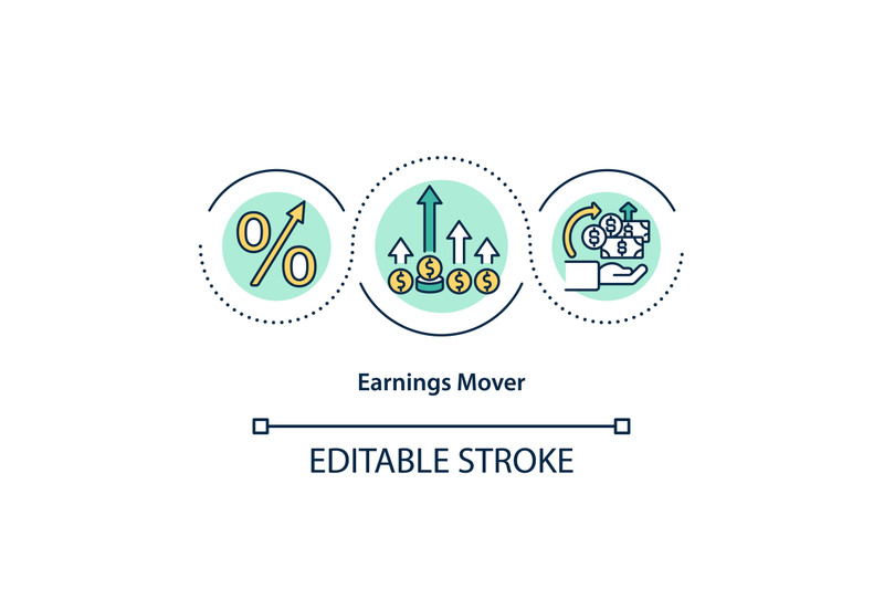 earnings-mover-concept-icon