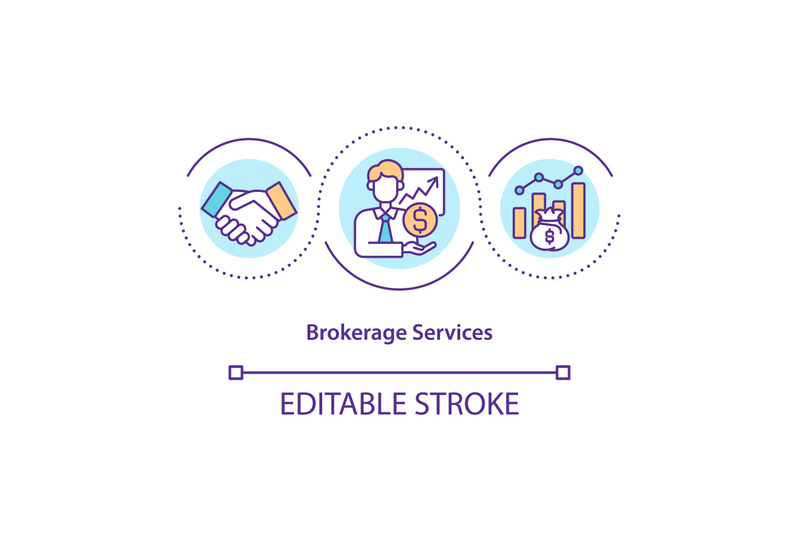 brokerage-services-concept-icon
