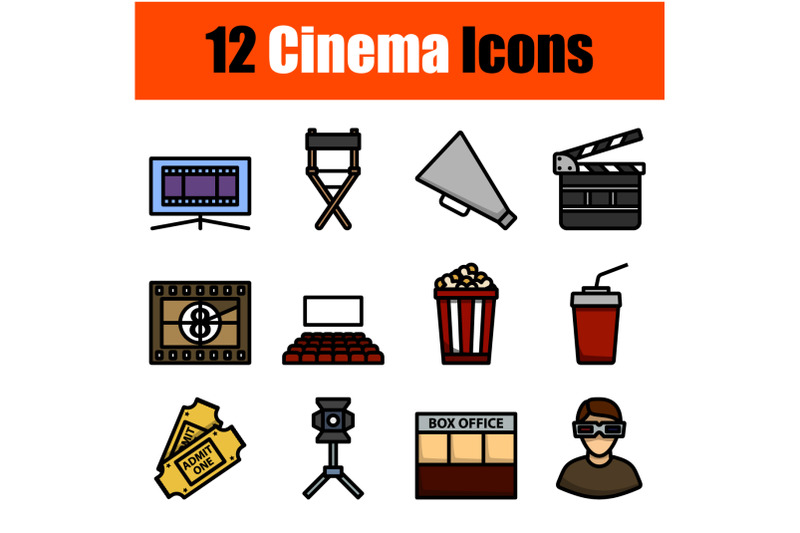 cinema-icon-set
