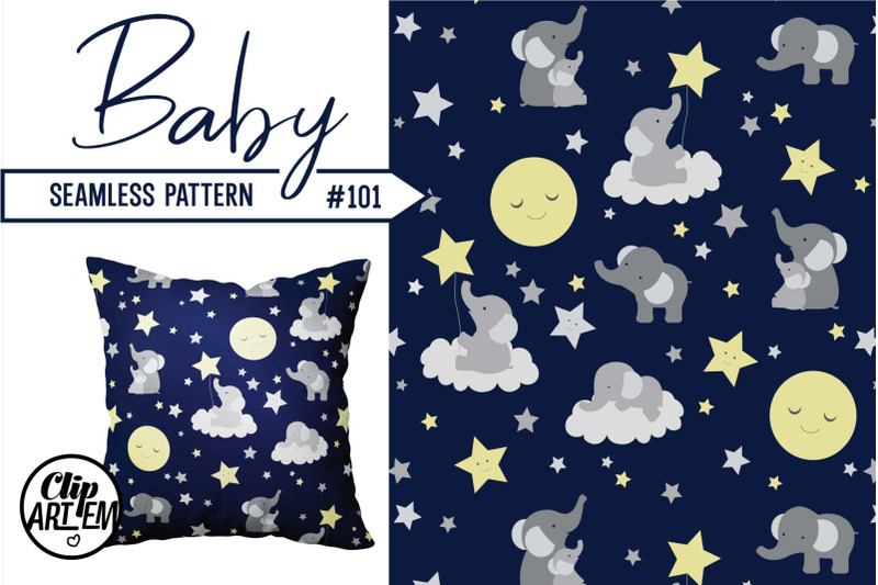 baby-elephant-navy-gray-seamless-pattern