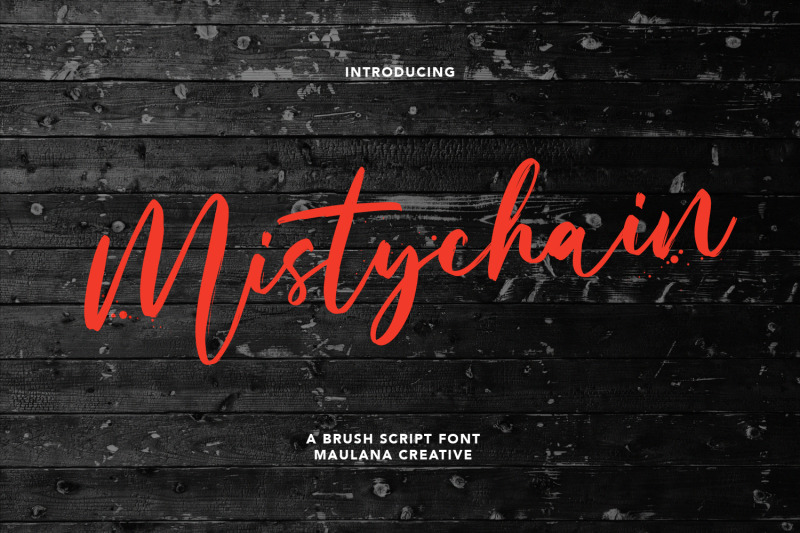 mistychain-brush-script-font