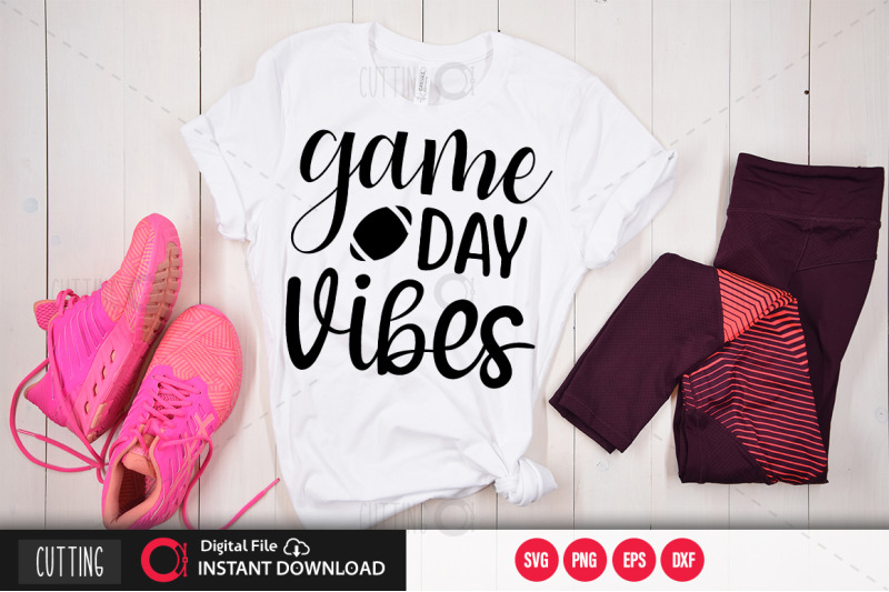 Download Game day vibes SVG By DESIGNAVO | TheHungryJPEG.com