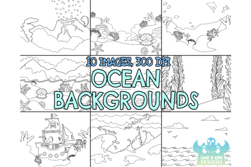 black-and-white-ocean-backgrounds-clipart-lime-and-kiwi-designs